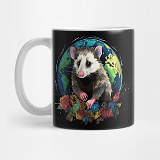 Opossum Earth Day Mug